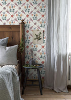 4504 Tessin White and Pink Anno Wallpaper by Boråstapeter
