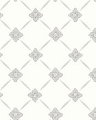 4505 Linné White and Grey Anno Wallpaper by Boråstapeter