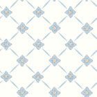 4506 Linné White and Blue Anno Wallpaper by Boråstapeter