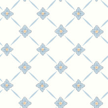 4506 Linné White and Blue Anno Wallpaper by Boråstapeter