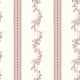 Drottningholm White and Pink Anno Wallpaper by Boråstapeter