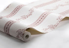 4510 Drottningholm White and Pink Anno Wallpaper by Boråstapeter