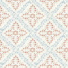 4514 Nyborg Light Red and Blue Anno Wallpaper by Boråstapeter