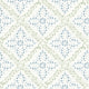 Nyborg Light Blue and Green Anno Wallpaper by Boråstapeter