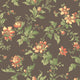 Blomslinga Black and Green Anno Wallpaper by Boråstapeter