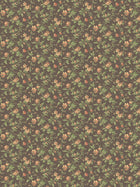 4517 Blomslinga Black and Green Anno Wallpaper by Boråstapeter