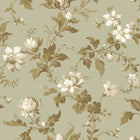 4518 Blomslinga Green Anno Wallpaper by Boråstapeter