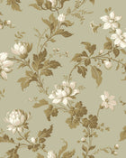 4518 Blomslinga Green Anno Wallpaper by Boråstapeter