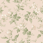 4519 Blomslinga White and Green Anno Wallpaper by Boråstapeter