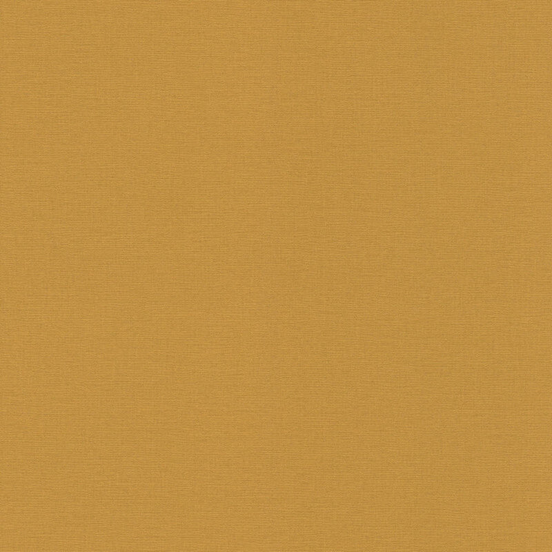 452075 Linen Plain Texture Denzo II Mustard Wallpaper by Rasch