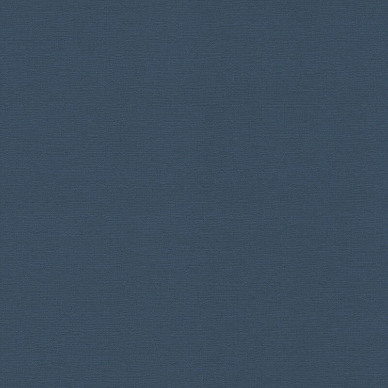 452082 Linen Plain Texture Denzo II Navy Wallpaper by Rasch