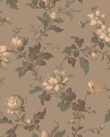 4520 Blomslinga Brown Anno Wallpaper by Boråstapeter