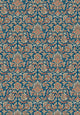 Foglavik Dark Blue and Brown Anno Wallpaper by Boråstapeter