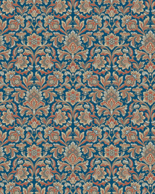 4521 Foglavik Dark Blue and Brown Anno Wallpaper by Boråstapeter