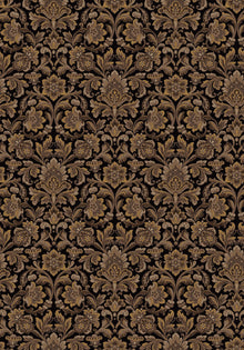 4522 Foglavik Black and Brown Anno Wallpaper by Boråstapeter