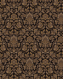 4522 Foglavik Black and Brown Anno Wallpaper by Boråstapeter