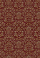Foglavik Dark Red Anno Wallpaper by Boråstapeter