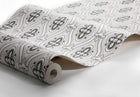 4525 Pigkammaren White and Black Anno Wallpaper by Boråstapeter