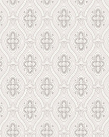 4526 Pigkammaren White and Grey Anno Wallpaper by Boråstapeter