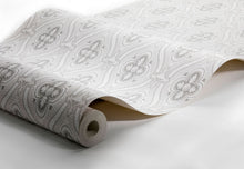 4526 Pigkammaren White and Grey Anno Wallpaper by Boråstapeter