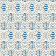 4527 Pigkammaren Blue and White Anno Wallpaper by Boråstapeter