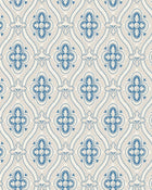 4527 Pigkammaren Blue and White Anno Wallpaper by Boråstapeter