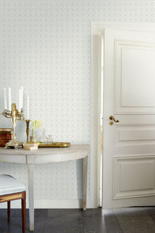 4528 Loka White and Grey Anno Wallpaper by Boråstapeter