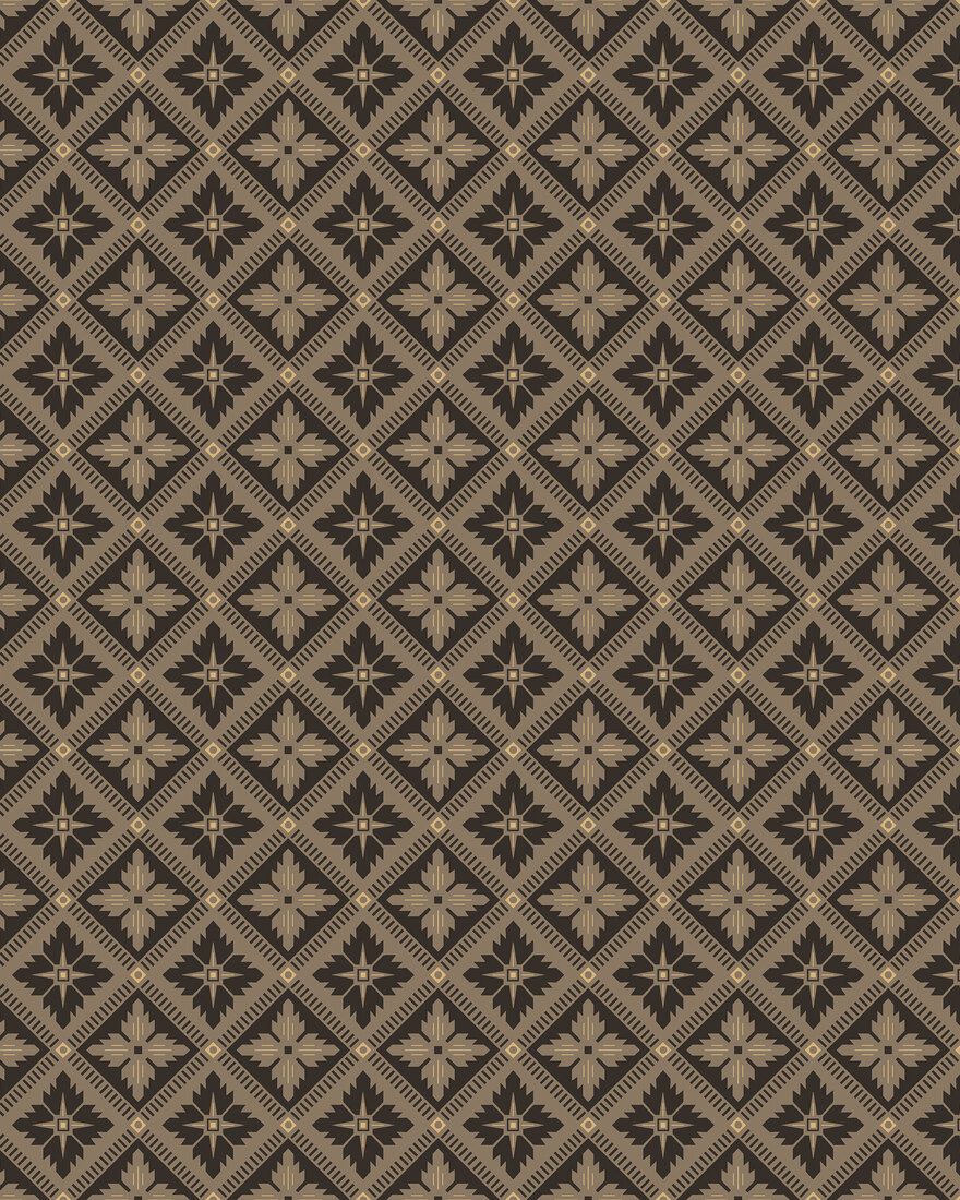 4529 Loka Dark Brown Anno Wallpaper by Boråstapeter