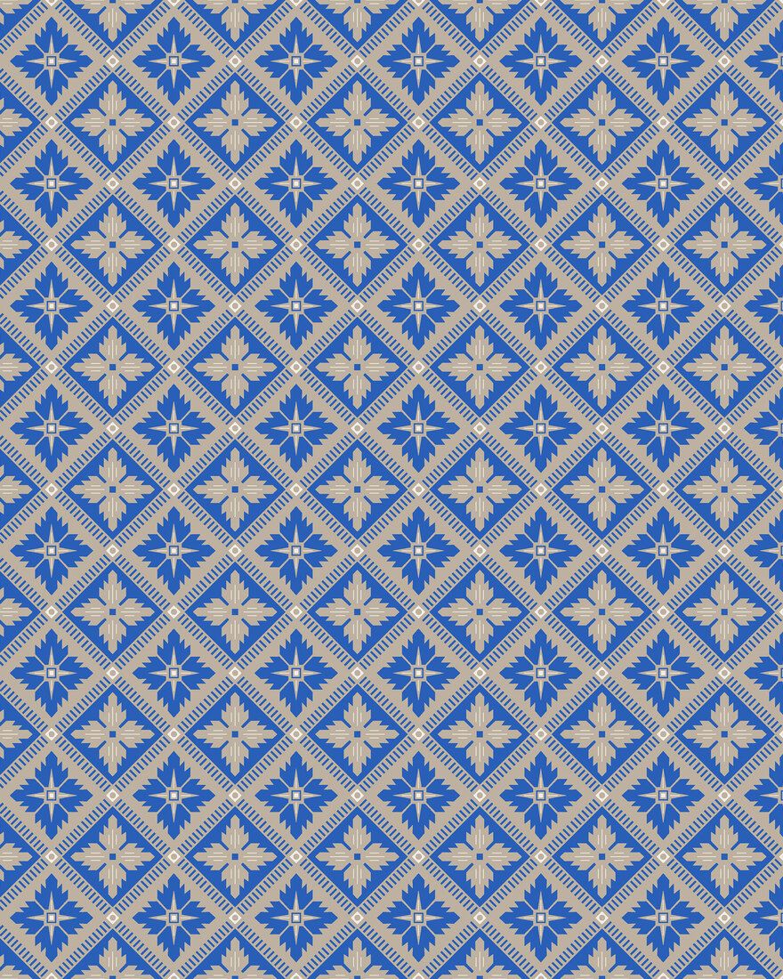 4531 Loka Dark Blue Anno Wallpaper by Boråstapeter
