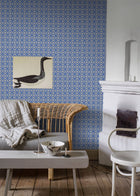 4531 Loka Dark Blue Anno Wallpaper by Boråstapeter