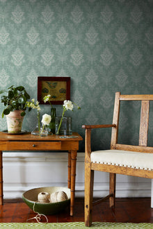 4532 Sofia Green Anno Wallpaper by Boråstapeter