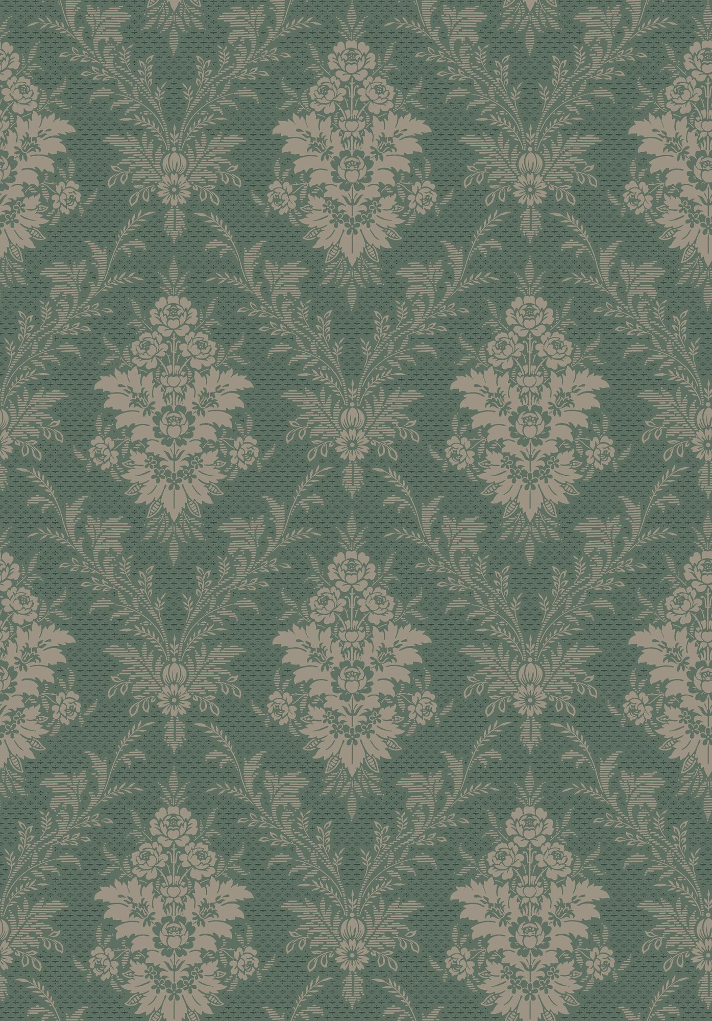 4532 Sofia Green Anno Wallpaper by Boråstapeter