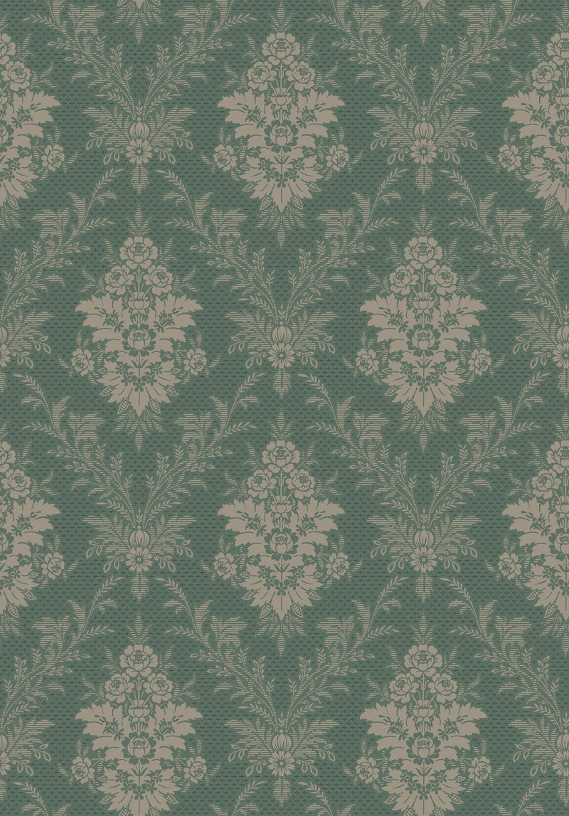 4532 Sofia Green Anno Wallpaper by Boråstapeter