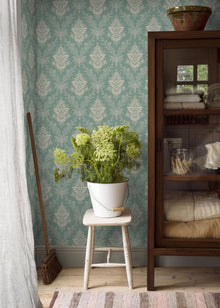4532 Sofia Green Anno Wallpaper by Boråstapeter
