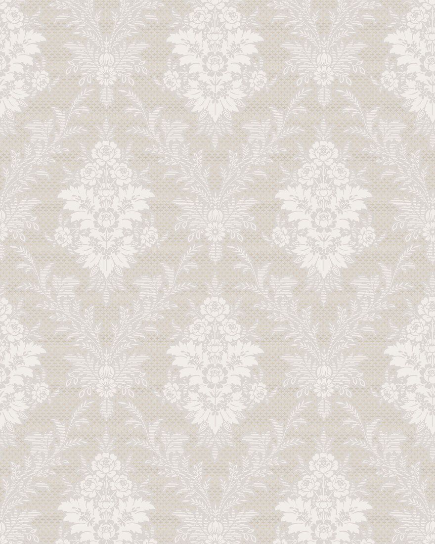 4533 Sofia Grey and White Anno Wallpaper by Boråstapeter