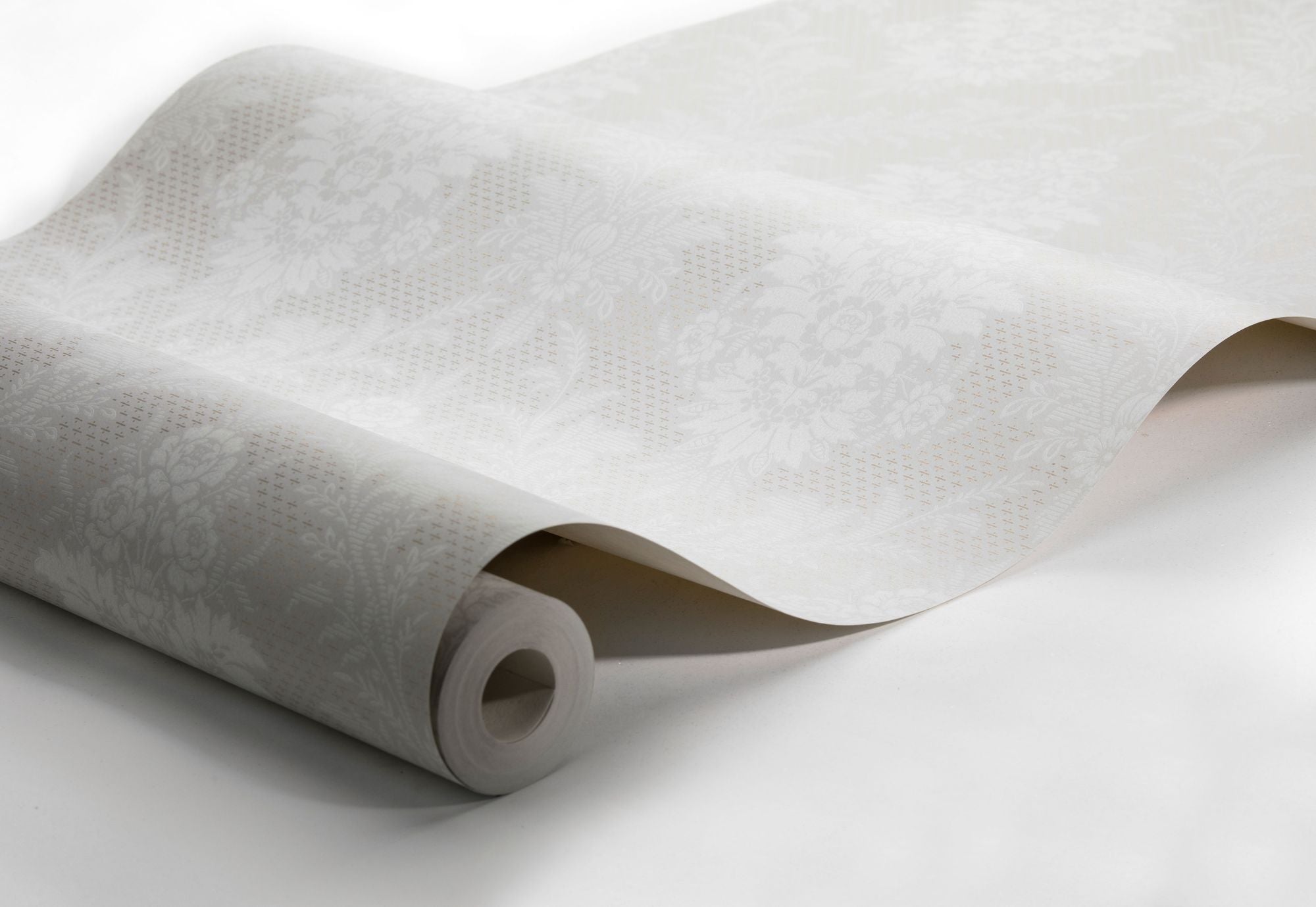 4533 Sofia Grey and White Anno Wallpaper by Boråstapeter