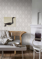 4533 Sofia Grey and White Anno Wallpaper by Boråstapeter