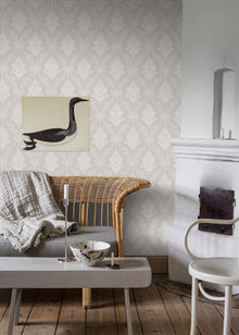 4533 Sofia Grey and White Anno Wallpaper by Boråstapeter
