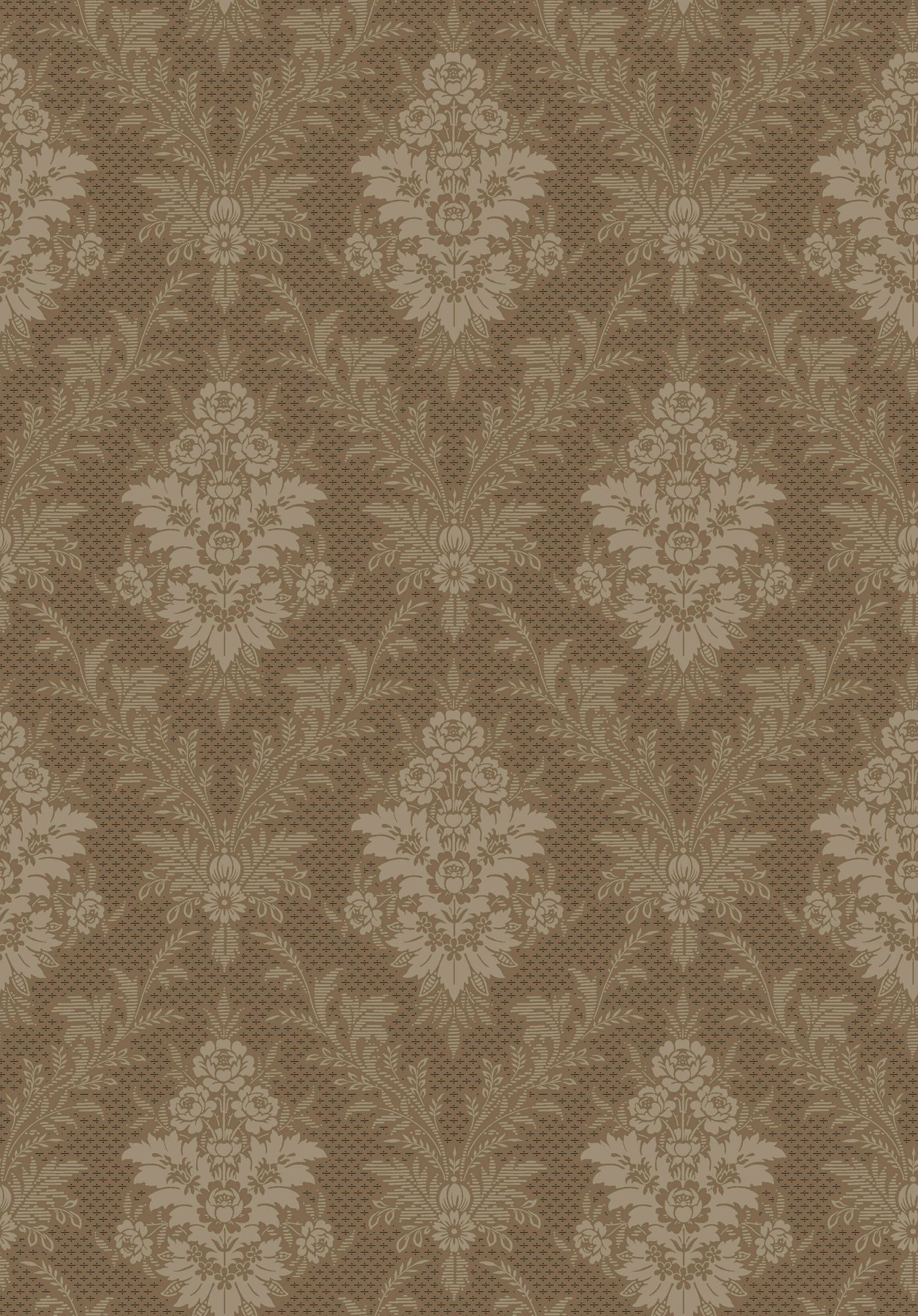 4534 Sofia Brown Anno Wallpaper by Boråstapeter