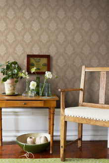 4534 Sofia Brown Anno Wallpaper by Boråstapeter