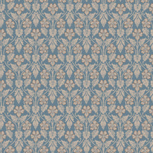 4535 Nora Blue and Beige Icons Wallpaper by Boråstapeter
