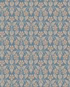 4535 Nora Blue and Beige Icons Wallpaper by Boråstapeter