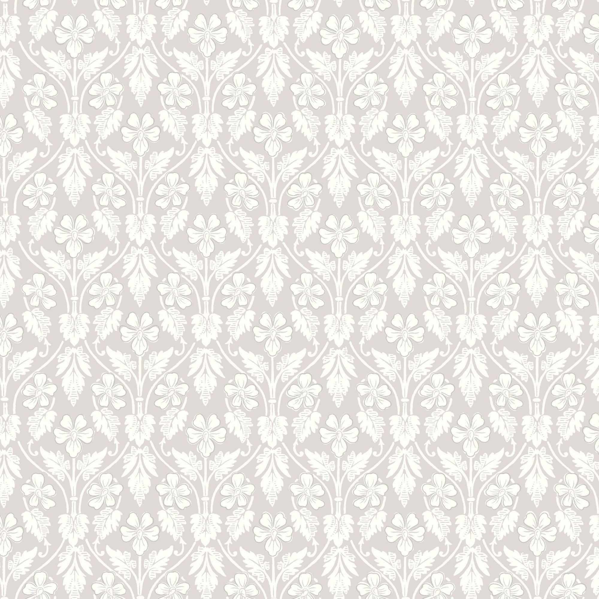 4537 Nora Grey and White Anno Wallpaper by Boråstapeter
