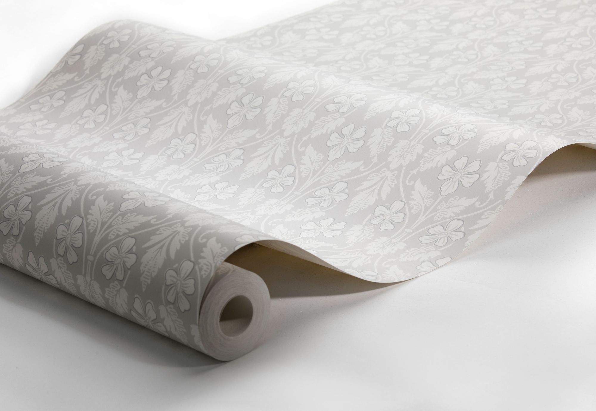 4537 Nora Grey and White Anno Wallpaper by Boråstapeter