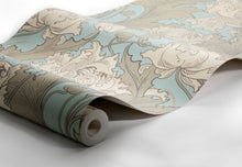 4538 Siri Blue and Beige Anno Wallpaper by Boråstapeter