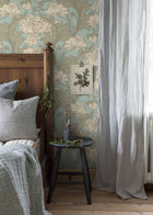 4538 Siri Blue and Beige Anno Wallpaper by Boråstapeter