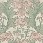4539 Siri Pink and Green Anno Wallpaper by Boråstapeter