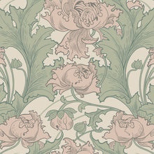 4539 Siri Pink and Green Anno Wallpaper by Boråstapeter