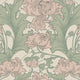 Siri Pink and Green Anno Wallpaper by Boråstapeter