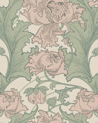 4539 Siri Pink and Green Anno Wallpaper by Boråstapeter